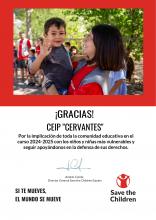 CEIP Cervantes · Carrera "Kilómetros de solidaridad 2025" · Diploma